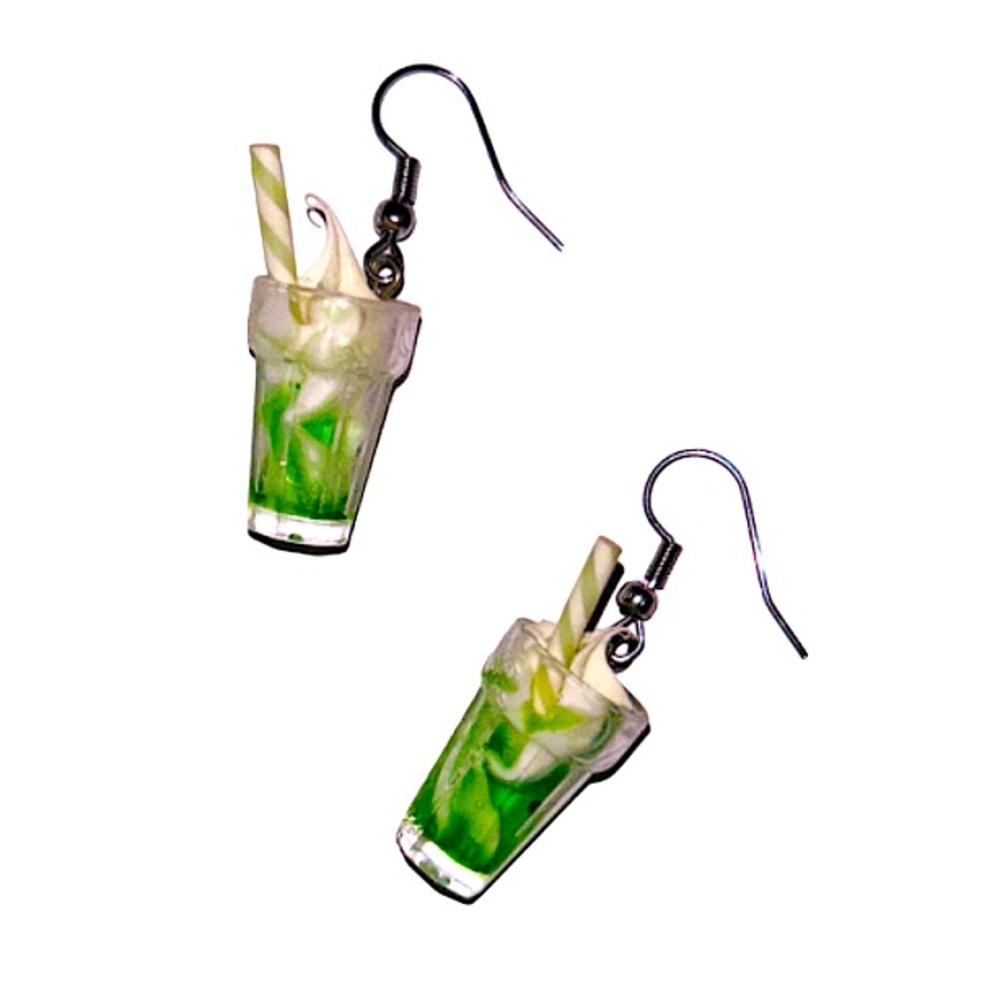 (NEW) Milkshake Green Earrings